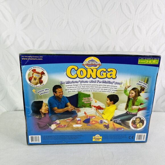 Cranium Conga Board Game Hilarious Guess What I'm thinking Game New Sealed - Picture 2 of 4